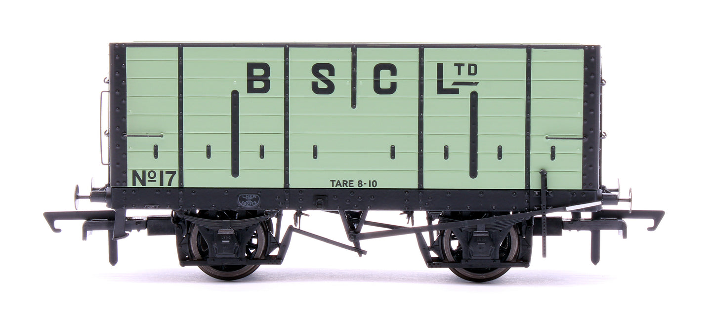 NER 20t Hopper - BSC (Internal User) Hopper - Pale Green, with black ironwork - Triple Pack