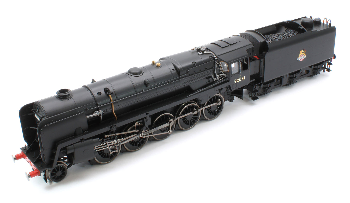 R30486 Class 9F 2-10-0 BR Black Early Emblem 92031 Steam Locomotive