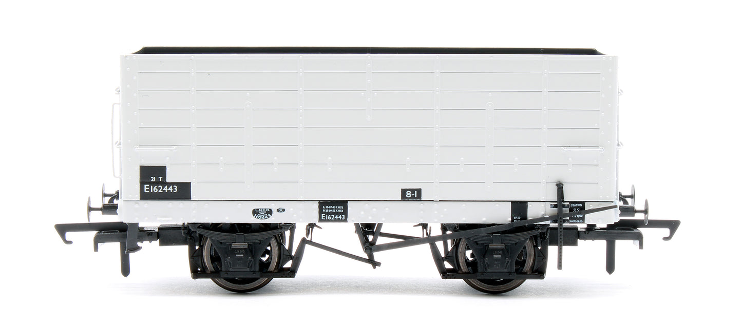 NER 20t Hopper - DGM 12 Hopper - BR Grey, with black panels - Triple Pack