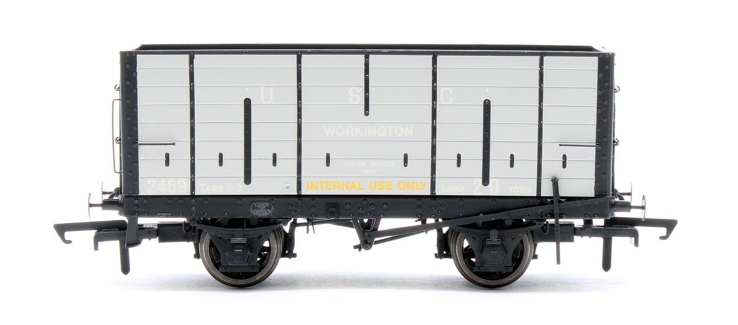 NER 20t Hopper - DGM 12 Hopper - United Steel Company Grey - Triple Pack