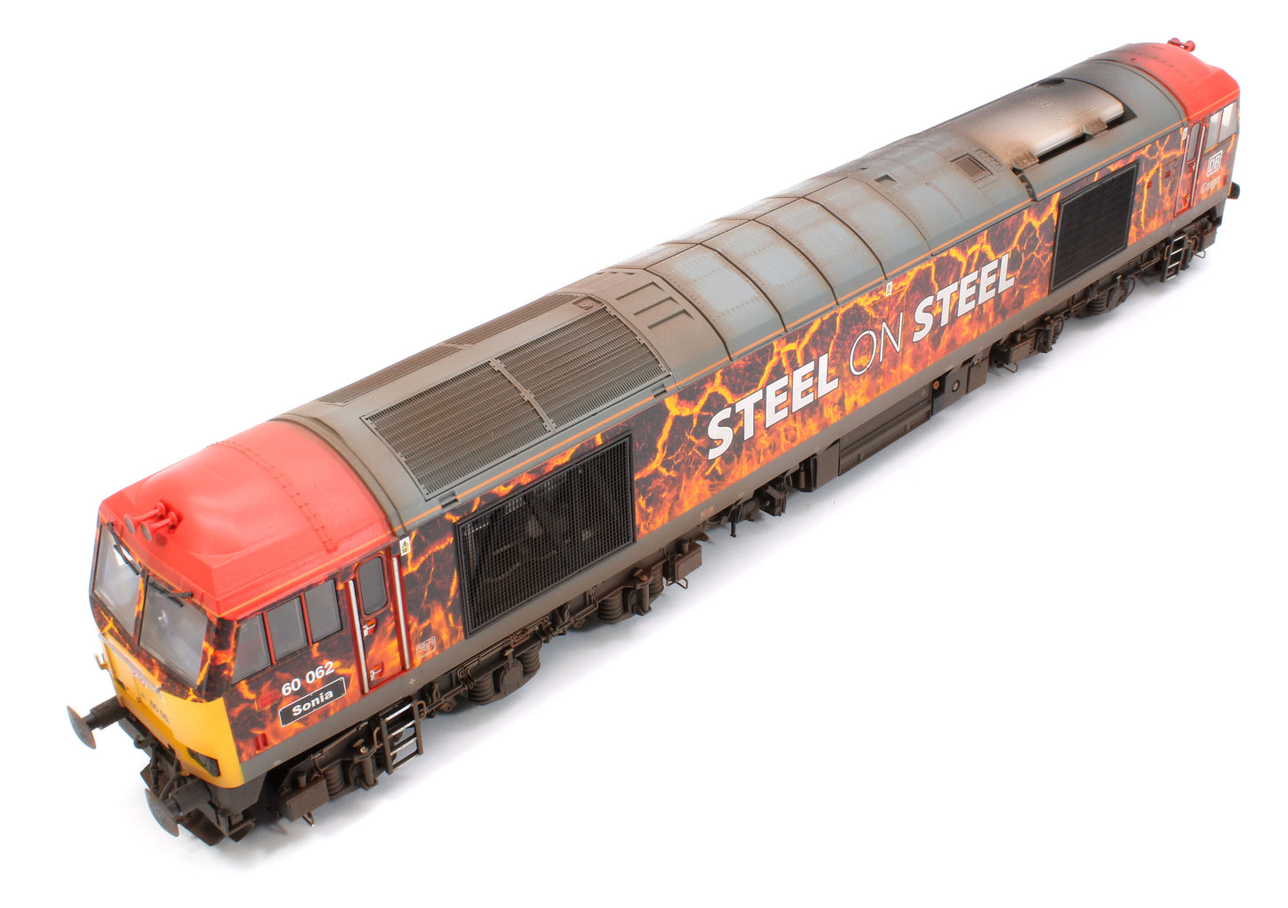 Highly Detailed Premium Weathered Class 60 062 DB Cargo UK “Steel on Steel - Sonia” Diesel Electric Locomotive - DCC Sound