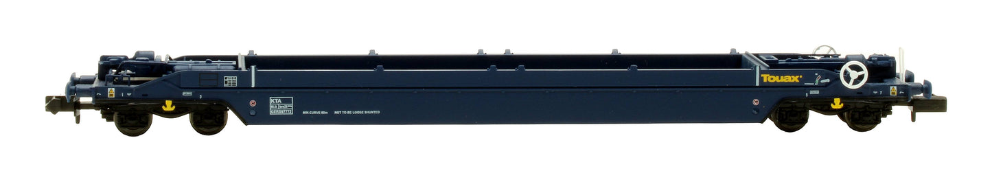 Pre-Owned GERS97772 Touax Livery KTA Intermodal Pocket Wagon Container Flat