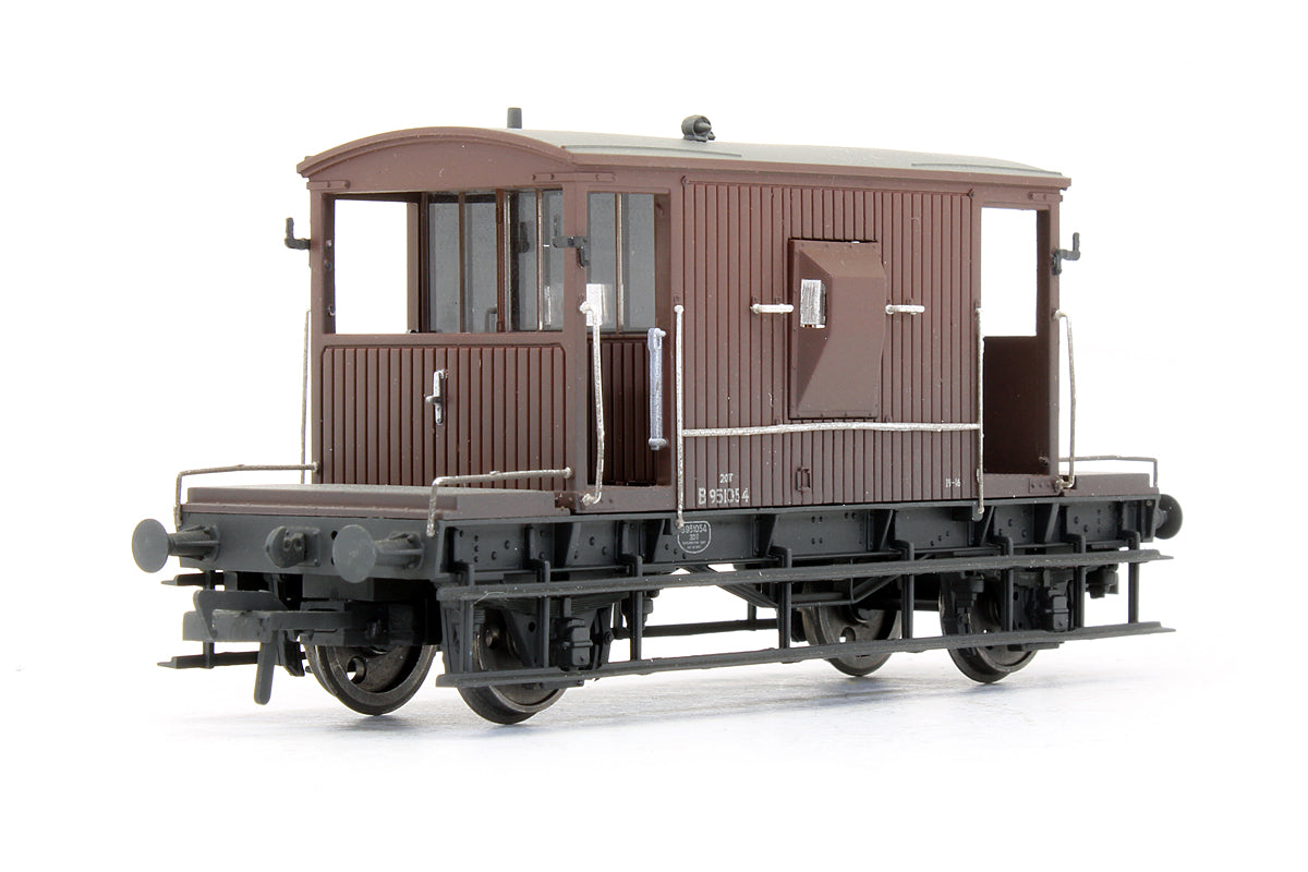 Pre-Owned 37-531 20 Ton Brake Van BR Bauxite - Weathered 'B951054'