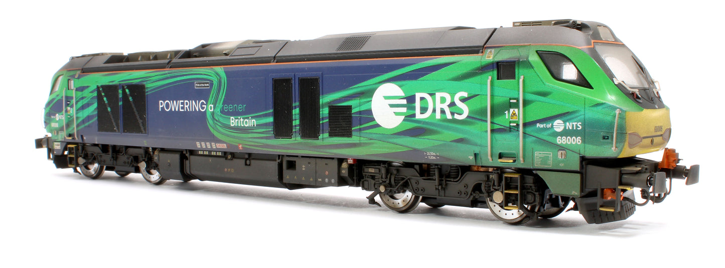 Pre-Owned Class 68 "Pride of the North" 68006 DRS/NTS Green Diesel Locomotive - DCC Sound & Weathered