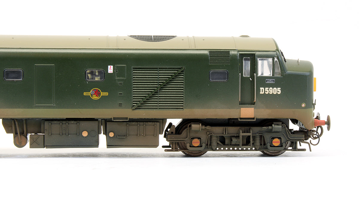 Pre-Owned Class 23 Baby Deltic D5905 BR Green Small Yellow Panel Diesel Locomotive - Weathered
