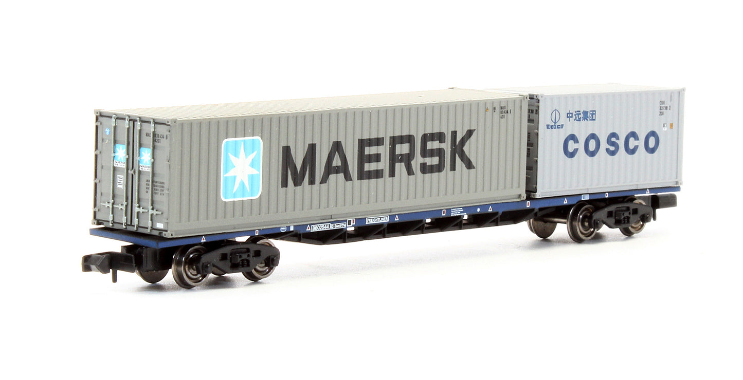 Pre-Owned 373-457A 63ft Wagon With One 20ft & 40ft Container 'Cosco & Maersk' B602544