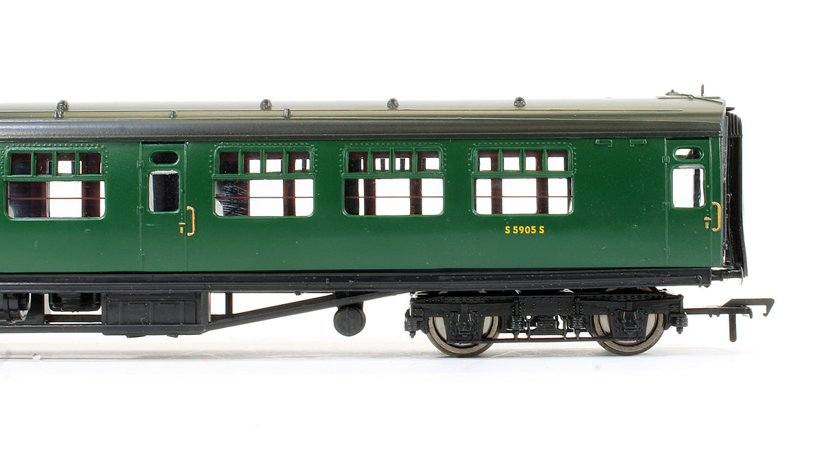Pre-Owned Bulleid Corridor Composite Coach BR (SR) Green S5905S