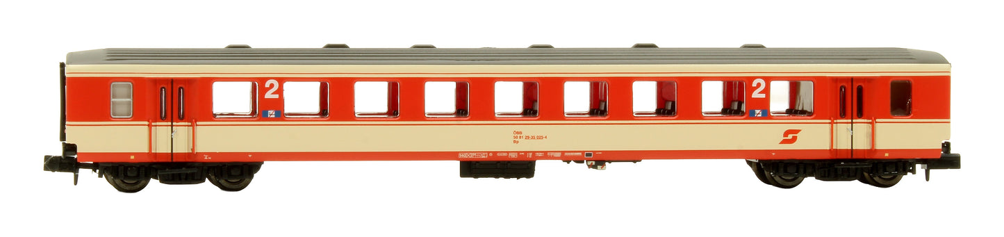 Pre-Owned HN4374 ÖBB 'Jaffa' 2-Unit Set of 2nd Class 'Schlieren' Coaches