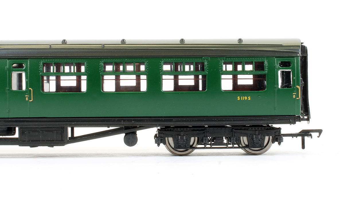 Pre-Owned 63ft Bulleid Semi-Open Brake 2nd Coach BR (SR) Green S119S