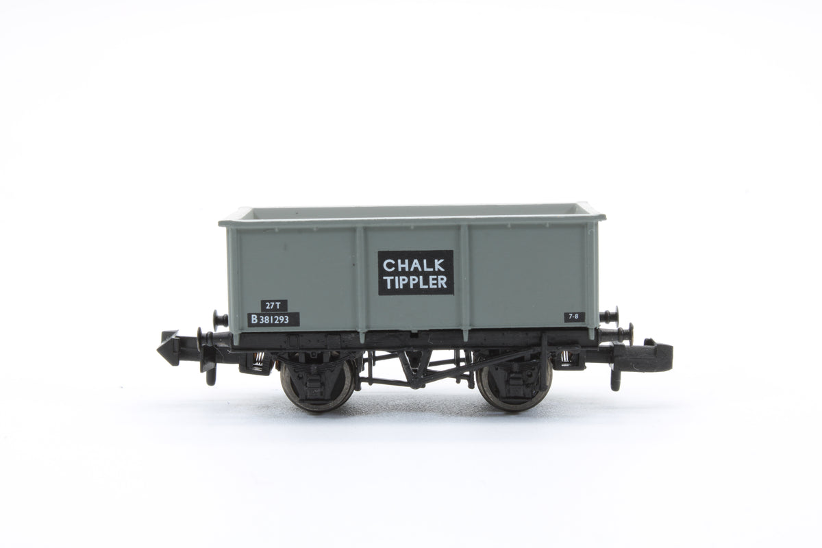 Pre-Owned BR 27T Steel Tippler Wagon BR Grey 'Chalk' No. B381293