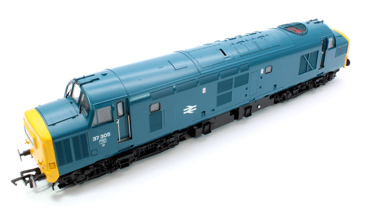 Class 37/0 Centre Headcode 37305 BR Blue Diesel Locomotive - DCC Sound Deluxe