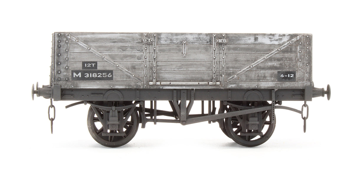 Pre-Owned 5 Plank Open Wagon BR Grey M318256 - Custom Weathered