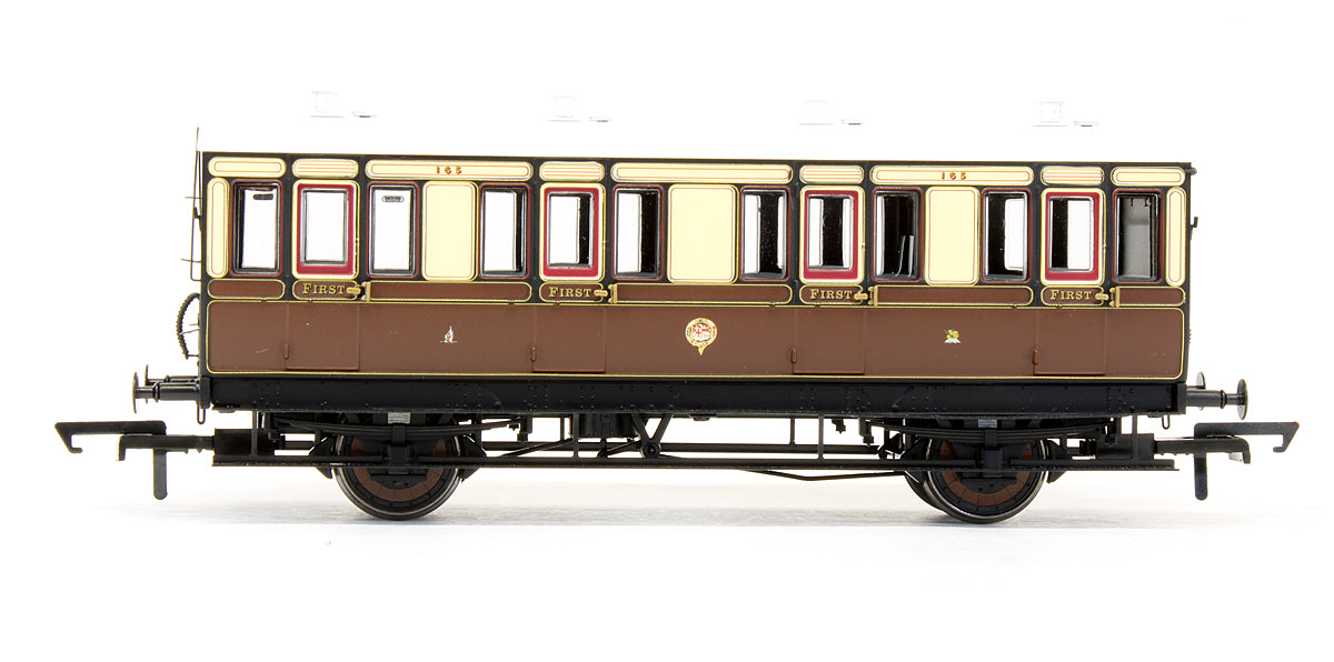 Pre-Owned 4 Wheel 1st '165' In GWR Chocolate & Cream - With Working Lighting