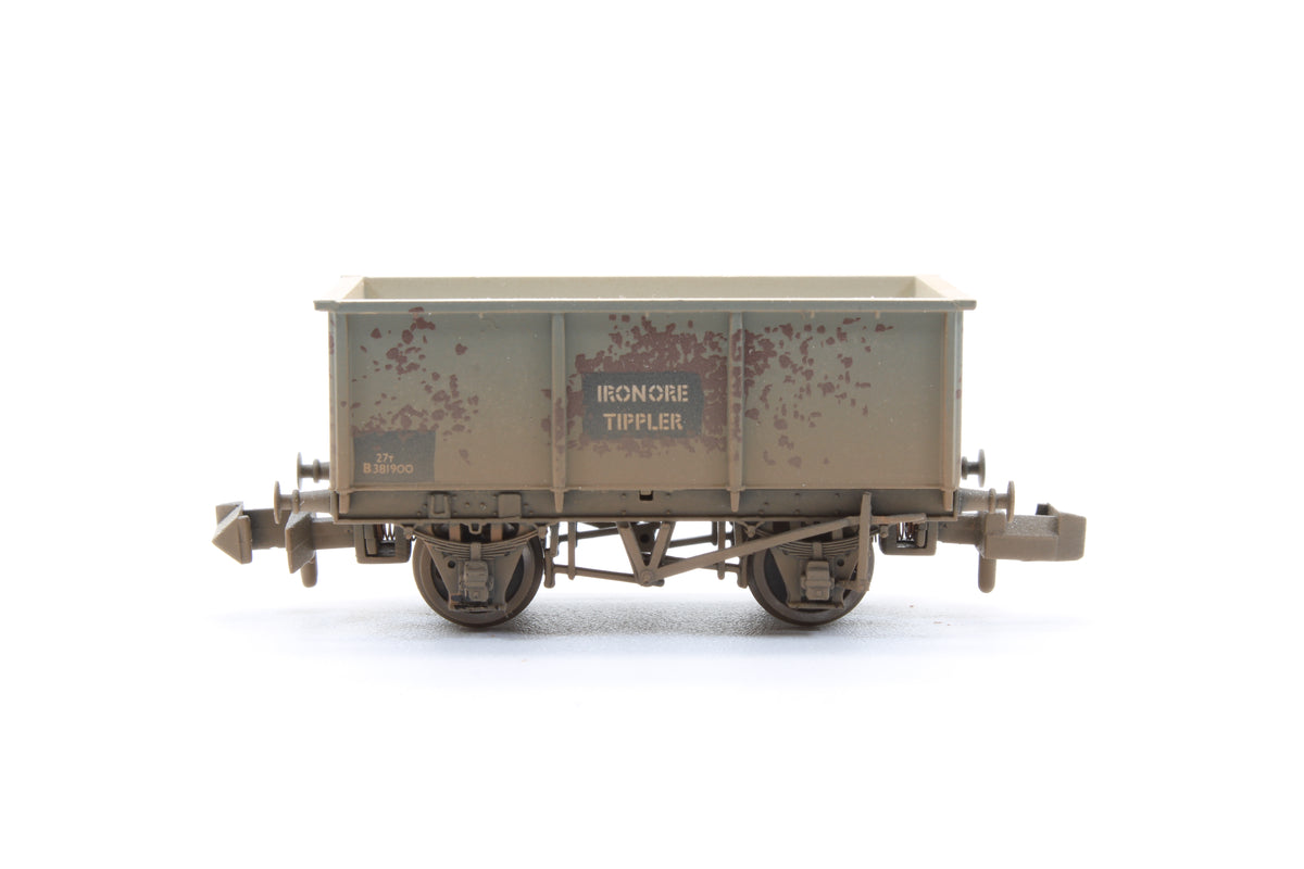 Pre-Owned BR 27T Steel Tippler Wagon BR Grey 'Iron Ore' (Weathered) 'B381900'