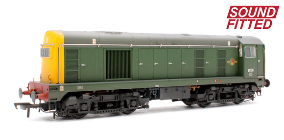 Class 20/0 Headcode Box 8156 BR Green (Full Yellow Ends) Weathered Diesel Locomotive - DCC Sound