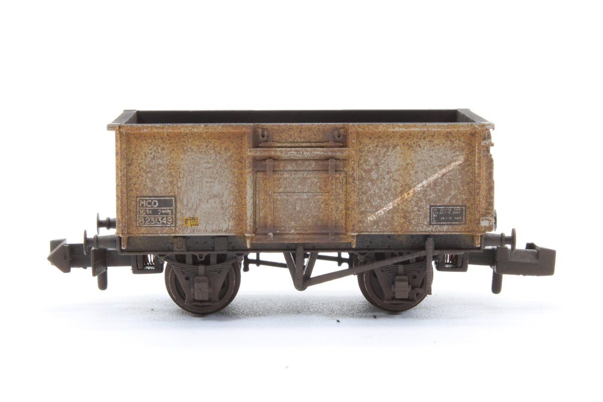 377-251C Pre-Owned 16 Ton Mineral Wagon BR Light Grey 'B231349' - Custom Weathered