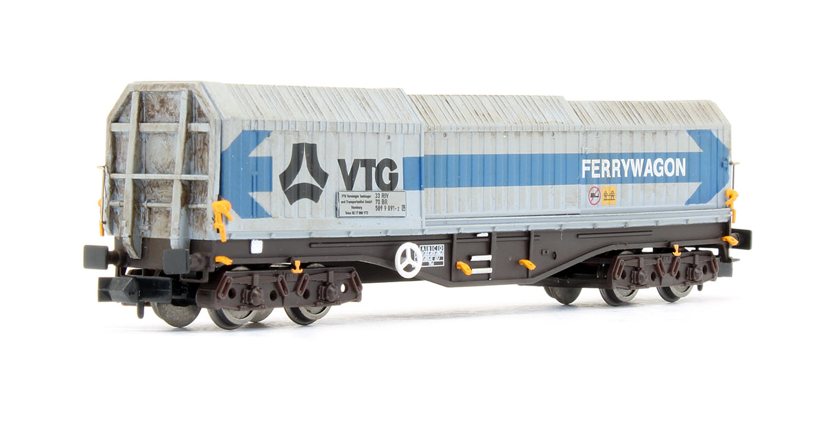 Pre-Owned Telescopic Hood Wagon Tiphook Blue Grey '589 9 091 2' - Custom Weathered