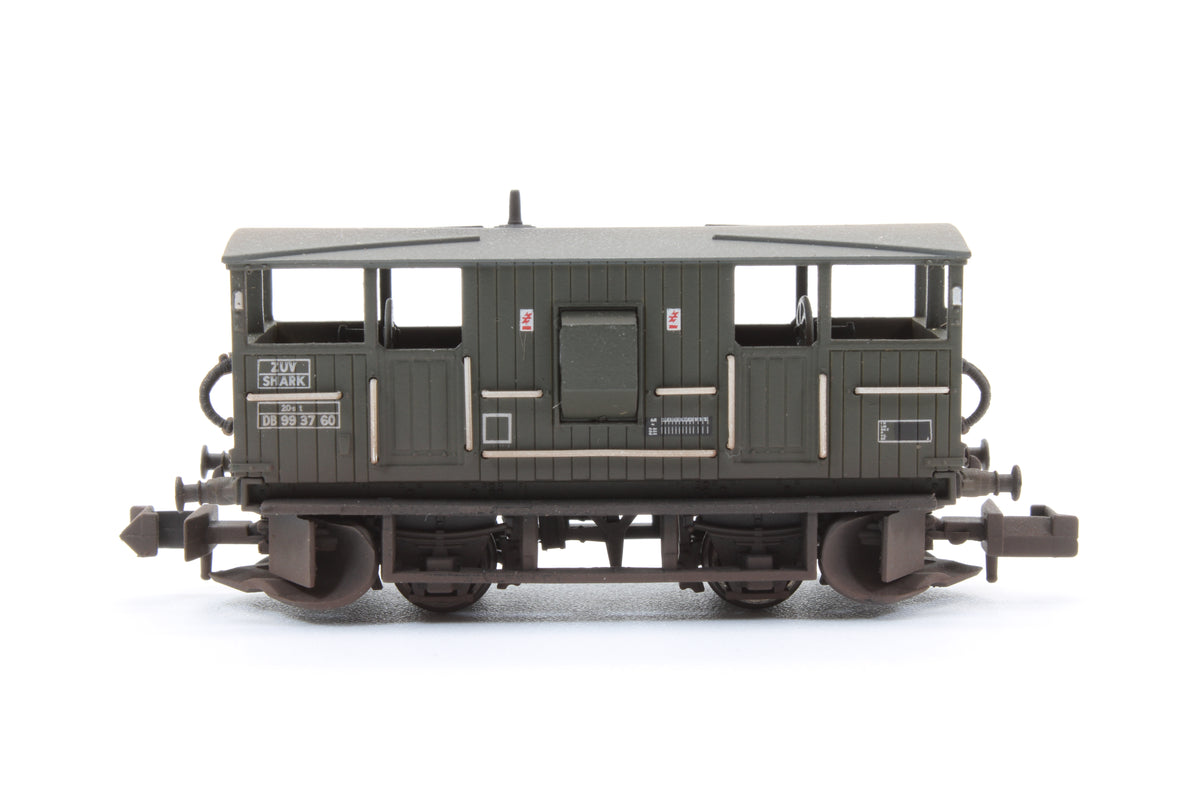 Pre-Owned BR 20T 'Shark' Ballast Plough Brake Van BR Departmental Olive Green No. DB993760 - Custom Weathered