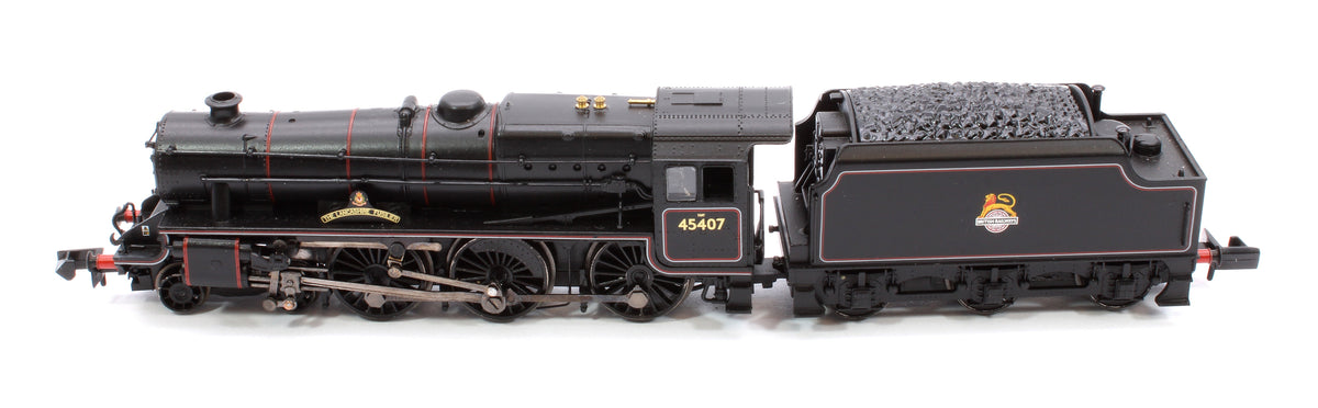 Pre-Owned LMS 5MT 'Black 5' 45407 'The Lancashire Fusilier' BR Lined Black (Early Emblem) - DCC Fitted