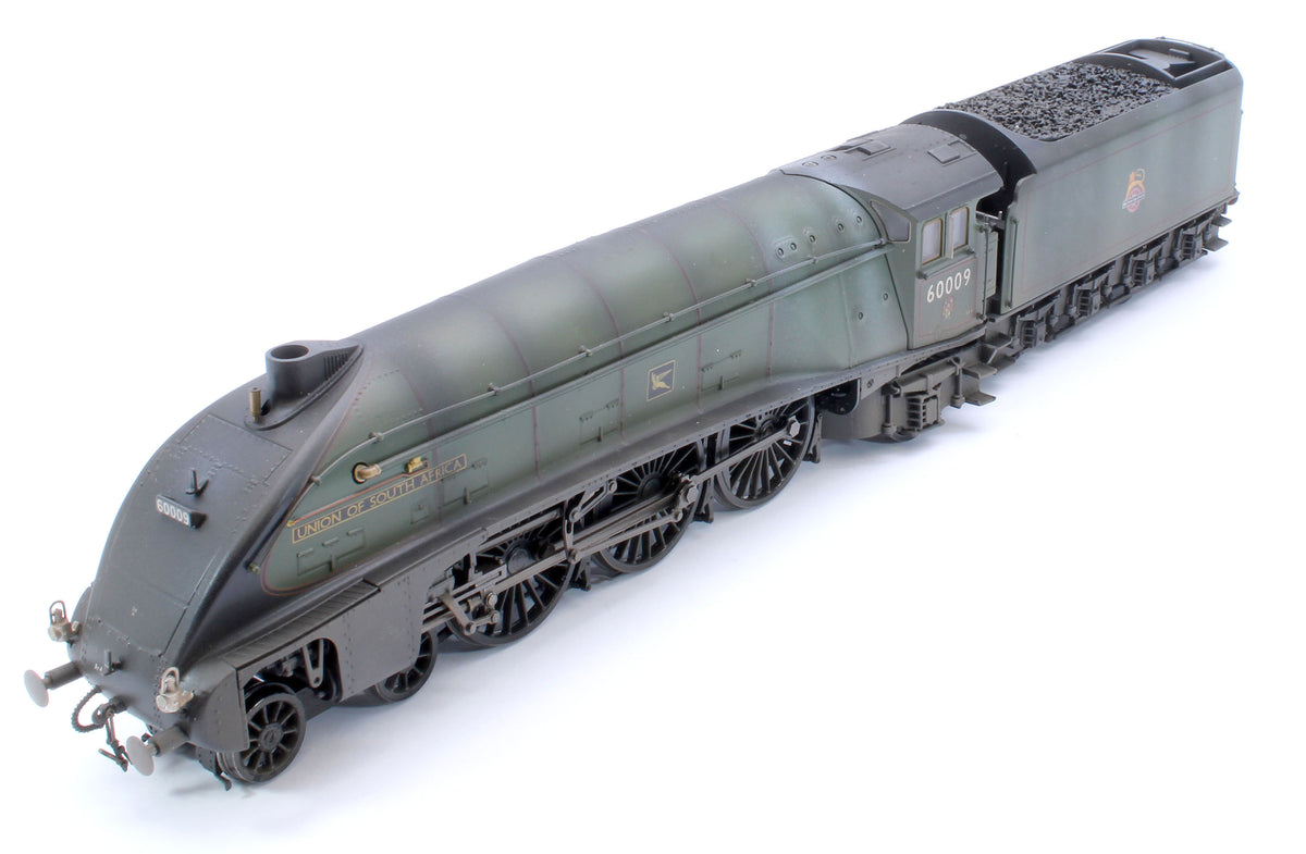 Pre-Owned Black Label Class A4 Union of South Africa BR Green (Early Crest) Unvalanced 4-6-2 No.60009 Steam Locomotive - DCC Sound & Smoke - Custom Weathered