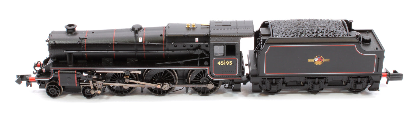 LMS 5MT 'Black 5' with Welded Tender 45195 BR Lined Black (Late Crest)