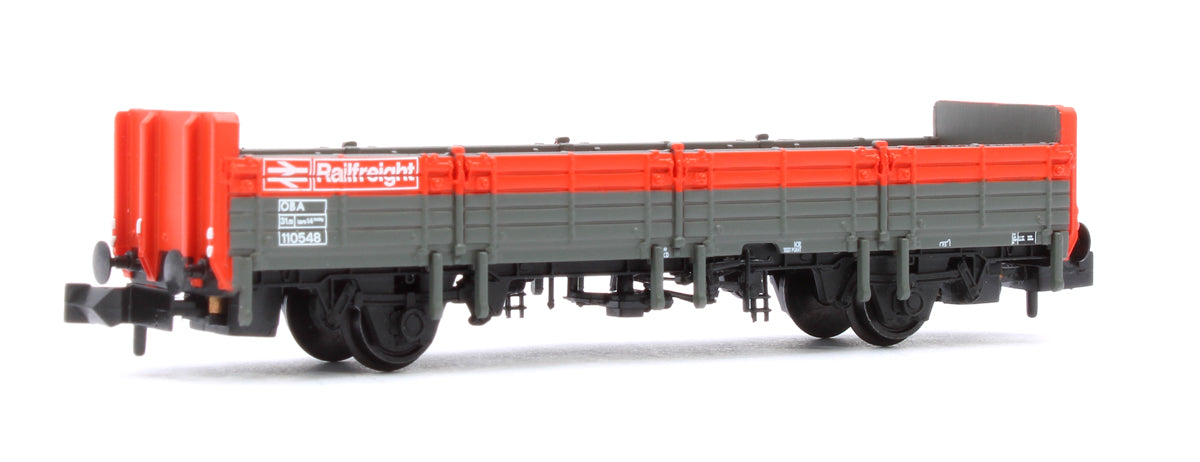 BR OBA Open Wagon Low Ends BR Railfreight Red & Grey No. 110548