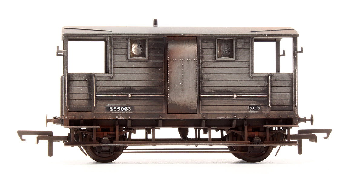 Pre-Owned R6915B BR Grey (Ex-LSWR) 20T Brake Van '55063' - Custom Weathered