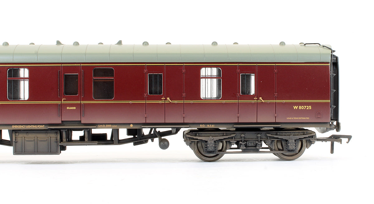Pre-Owned 39-176E BR Maroon MK1 Full Brake BG Coach 'W80725' (Weathered)