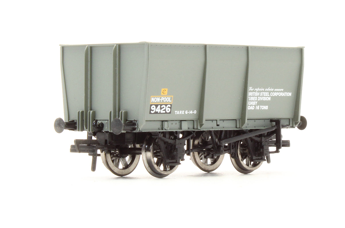 Pre-Owned 37-400A 16 Ton Slope Sided Steel Tippler Wagon Grey BSC No.9426