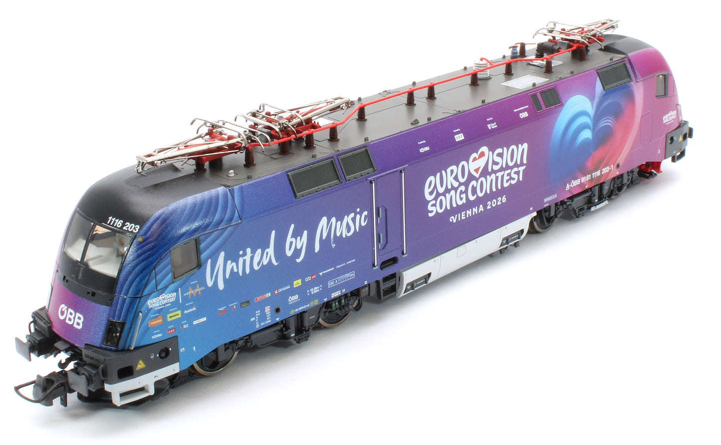 7500240 ÖBB 1116 203-1 "Eurovision Song Contest 2026" Electric Locomotive