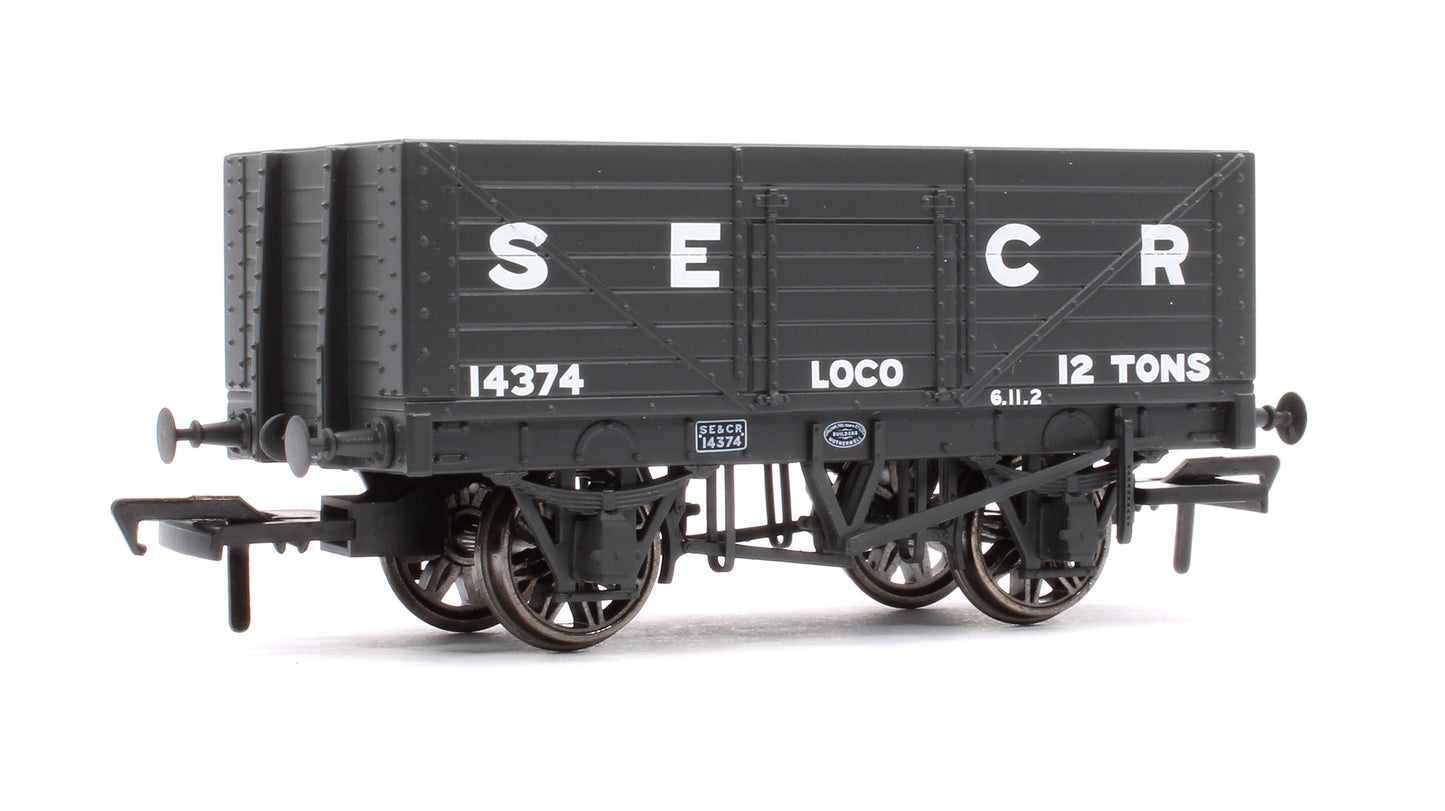 SECR 12T 7 Plank Mineral Wagon (SR Dia.1357) SECR Loco Coal (Late) No.14374