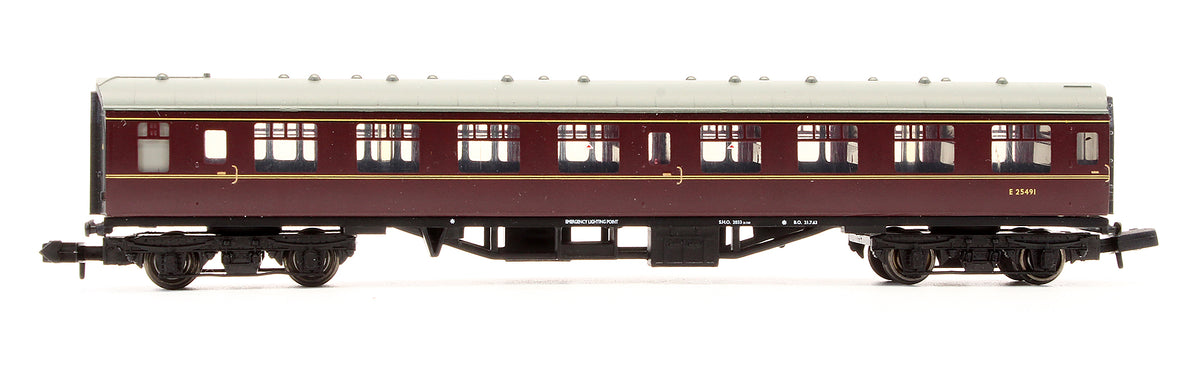 Pre-Owned 374-053E MK1 SK Corridor Second Coach BR Maroon 'E25491'