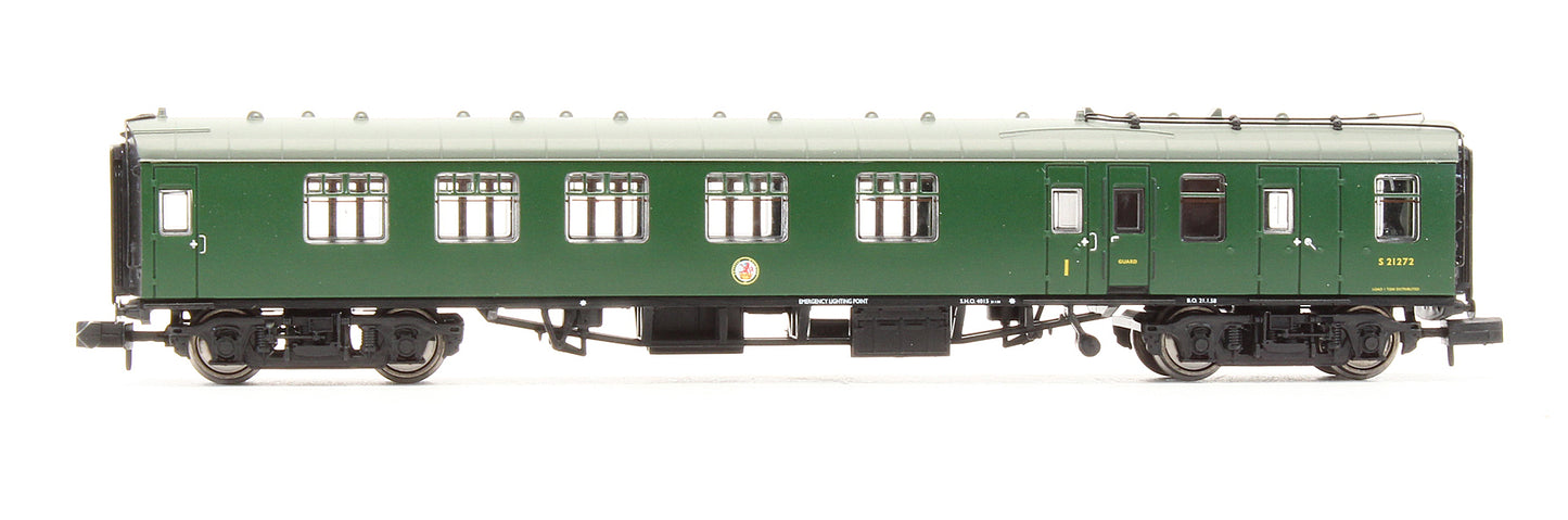Pre-Owned MK1 BCK Brake Corridor Composite Coach BR Green (SR) 'S21272'