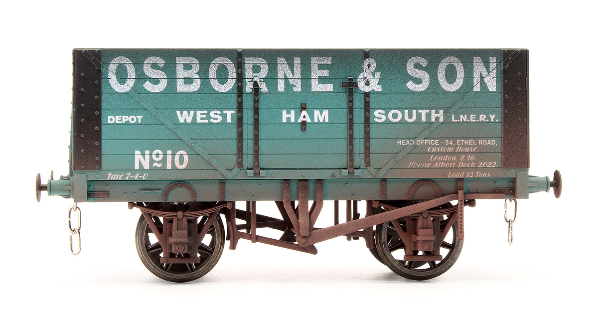 Pre-Owned POW12 8 Plank Open Wagon 'Osborne & Son' No.10 - Weathered - Limited Edition