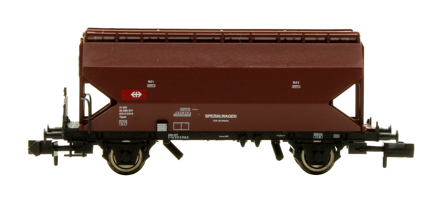 Pre-Owned 830312 SBB '21 85 578 9 423-3' Tgpps Grain Silo Wagon Set