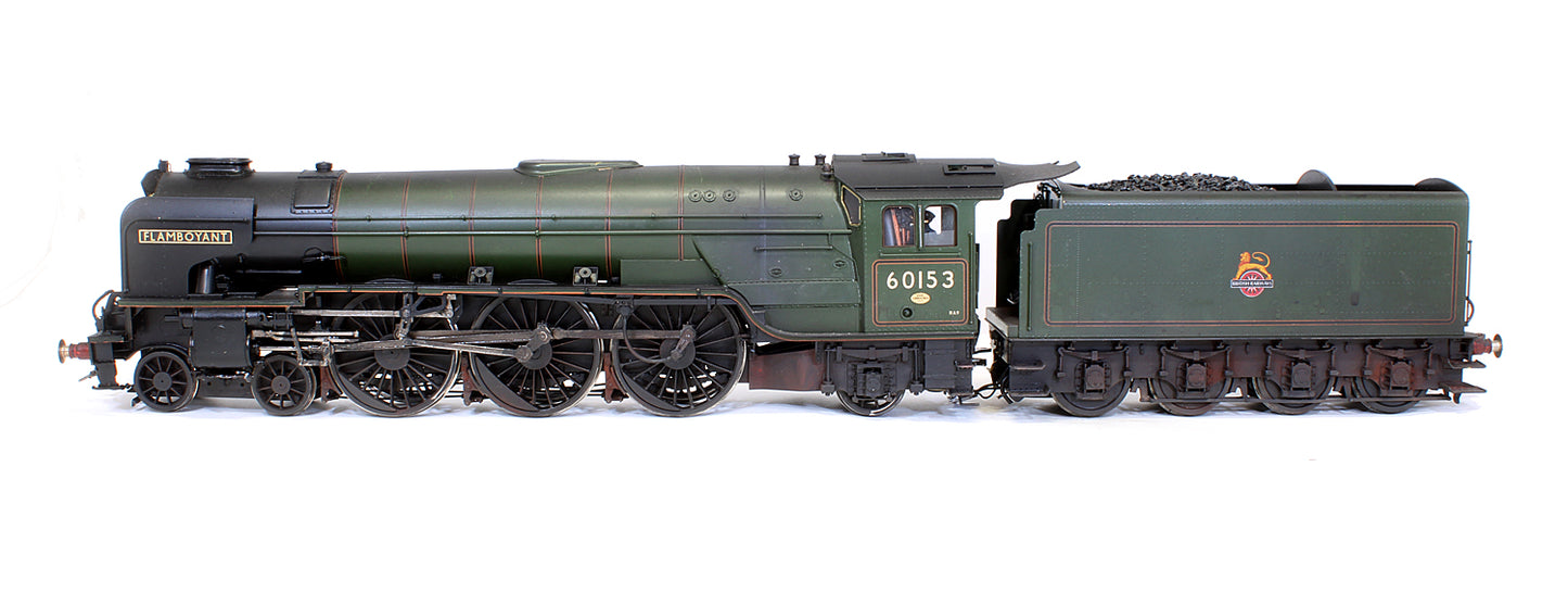 Pre-Owned BR Green 4-6-2 A1 'Flamboyant' 60153 Steam Locomotive - With Smoke - DCC Sound - Renamed & Numbered - Custom Weathered