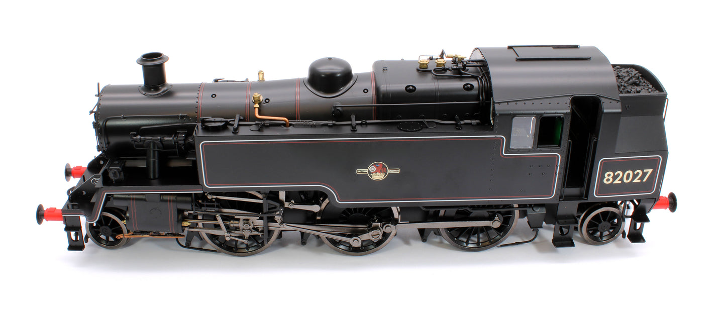 British Railways Standard 3MT 2-6-2T Lined Black Late Crest 82027 - Steam Tank Locomotive - DCC Sound