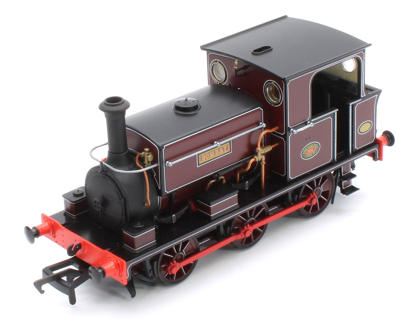 960007 Manning Wardle L Class 'Bombay' in Lined Red 0-6-0ST Steam Tank Locomotive