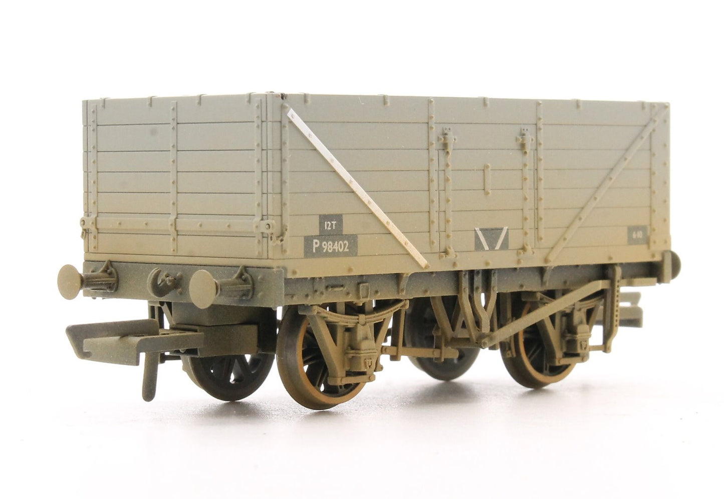 Pre-Owned OR76MW7016 7 Plank Mineral Wagon Set (3) - BR Grey - Weathered