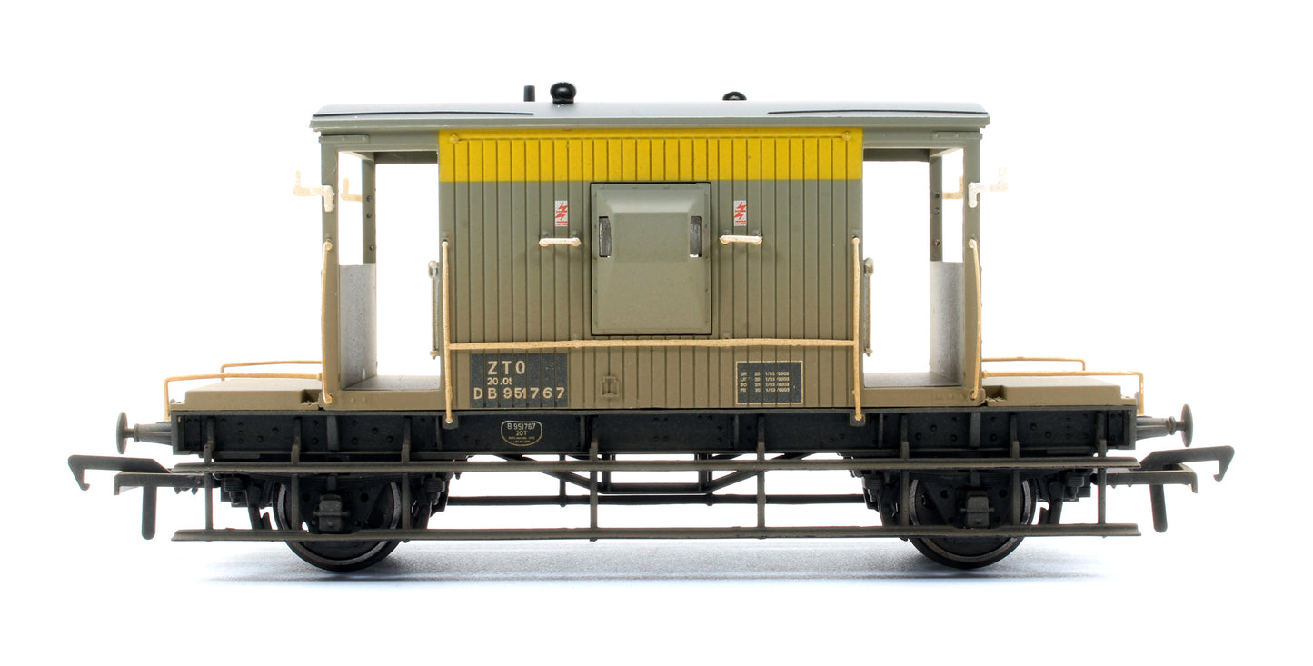 Pre-Owned 37-533 20 Ton Brake Van ZTO BR Grey & Yellow Dutch Livery (Weathered)