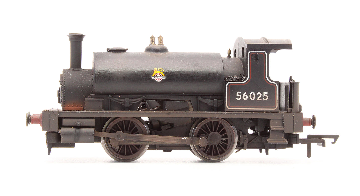 Pre-Owned R3064 RailRoad BR Black 0-4-0 'Smokey Joe' No.56025 Steam Locomotive - DCC Fitted - Custom Weathered
