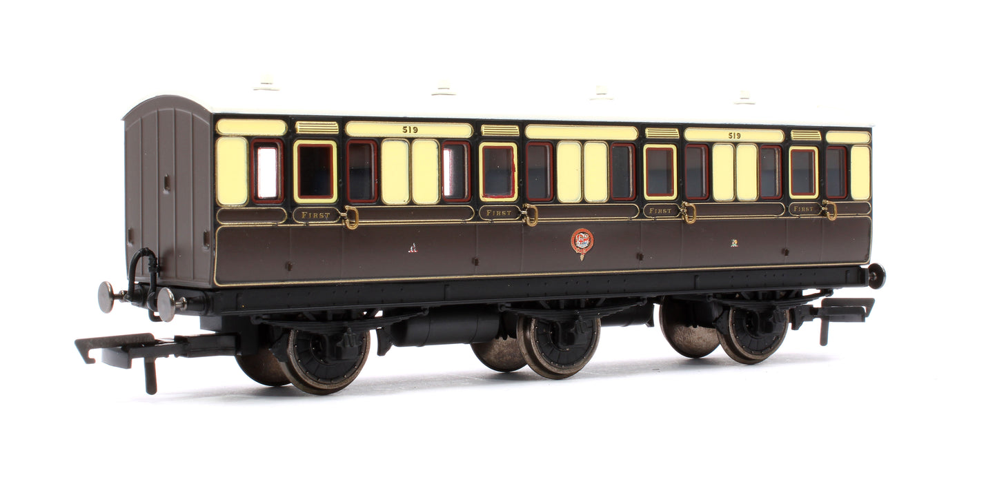 6 Wheel Coach 1st Class GWR Chocolate & Cream No.519