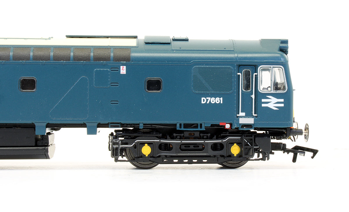 Pre-Owned Class 25/3 - D7661 BR Early Blue with small yellow panels Diesel Locomotive