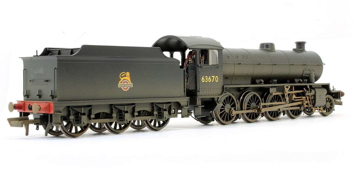 Pre-Owned R3089X BR 2-8-0 Thompson Class OI '63670' Steam Locomotive (Weathered) - DCC Fitted