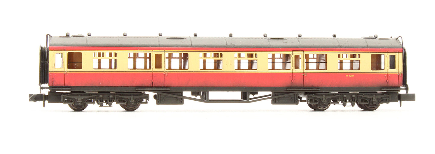 Pre-Owned Collett Second Coach BR Carmine & Cream 'W1087' - Custom Weathered