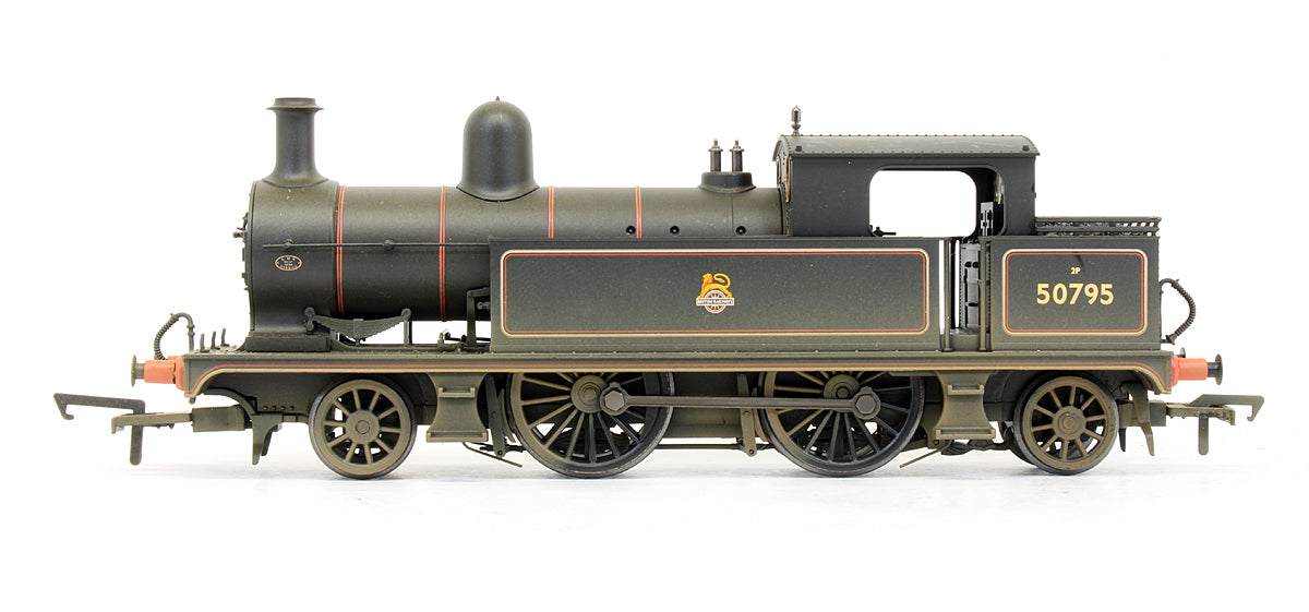 L&YR 24-2 Tank '50795' BR Black Early Emblem Steam Locomotive - Weathered - DCC Fitted