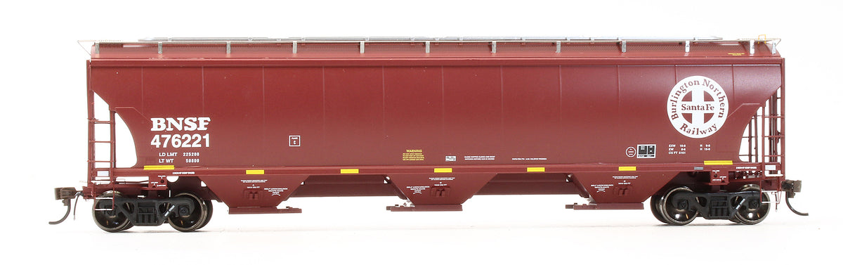 Pre-Owned Trinity 3-Bay Hopper BNSF Circle Cross #2 - 3 Pack