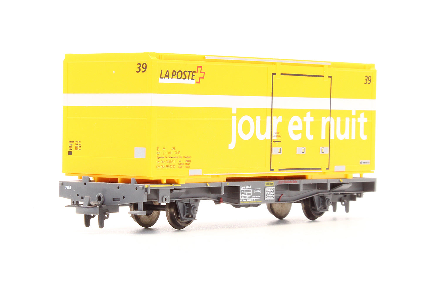 Pre-Owned 2269 103 RhB Lb-v 7863 Post Container Wagon