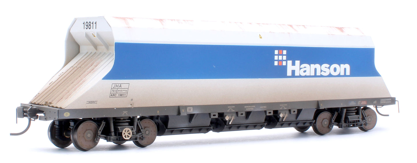 Custom Weathered P & D JHA (middle hopper) Hanson Blue & Grey 19811