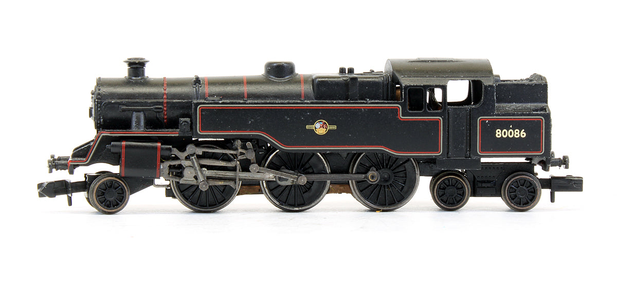 Pre-Owned Class 4MT 2-6-4 Tank '80086' BR Lined Black Late Crest Steam Locomotive